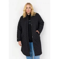 Wasabi WA-STACIE 9 - Sort quiltet jakke W10349 Black fra Wasabiconcept