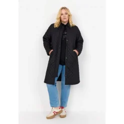 Wasabi WA-STACIE 9 - Sort quiltet jakke W10349 Black fra Wasabiconcept