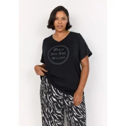 Wasabi WA-STELLA 7 - Sort t-shirt W20028 Black fra Wasabiconcept
