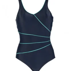 Wiki Swimsuit Daniella Classic - Blå/Turkis badedragt W9514 Navy/Aqua fra WIKI