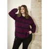 Zhenzi Aada 444-Pullover - Vinrød strik 200444 Plum fra Zhenzi