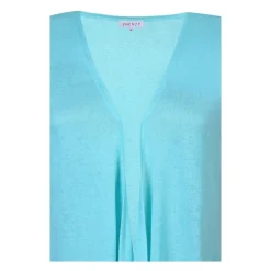 Zhenzi AGAR 191 Bolero S/S - Turkis Cardigan 200267 Bright Turquois fra Zhenzi