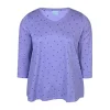 Zhenzi Alberta 627-T-shirt 3/4 - Lyslilla t-shirt 200627 French Violet fra Zhenzi