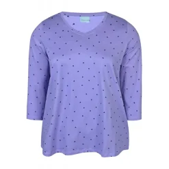 Zhenzi Alberta 627-T-shirt 3/4 - Lyslilla t-shirt 200627 French Violet fra Zhenzi