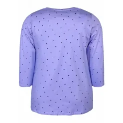 Zhenzi Alberta 627-T-shirt 3/4 - Lyslilla t-shirt 200627 French Violet fra Zhenzi