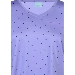 Zhenzi Alberta 627-T-shirt 3/4 - Lyslilla t-shirt 200627 French Violet fra Zhenzi