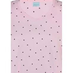 Zhenzi Alberta 627-T-shirt 3/4 - Lyserød t-shirt 200627 Cherry Blossom fra Zhenzi