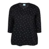 Zhenzi Alberta 627-T-shirt 3/4 - Sort t-shirt 200627 Black fra Zhenzi