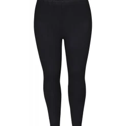 Zhenzi Bambou 793 Leggings - Sort lang bambus leggings 200793 Black fra Zhenzi