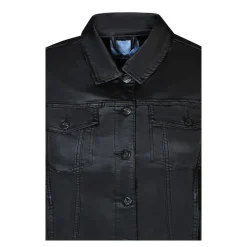 Zhenzi Ceri 511-Jacket L/S - Sort coated jakke 200511 Black fra Zhenzi