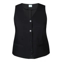 Zhenzi Dena 700-Waistcoat - Sort vest 200700 Black fra Zhenzi