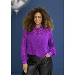 Zhenzi Dita 557-Shirt L/S - Lilla skjorte 200557 Amethyst Purple fra Zhenzi