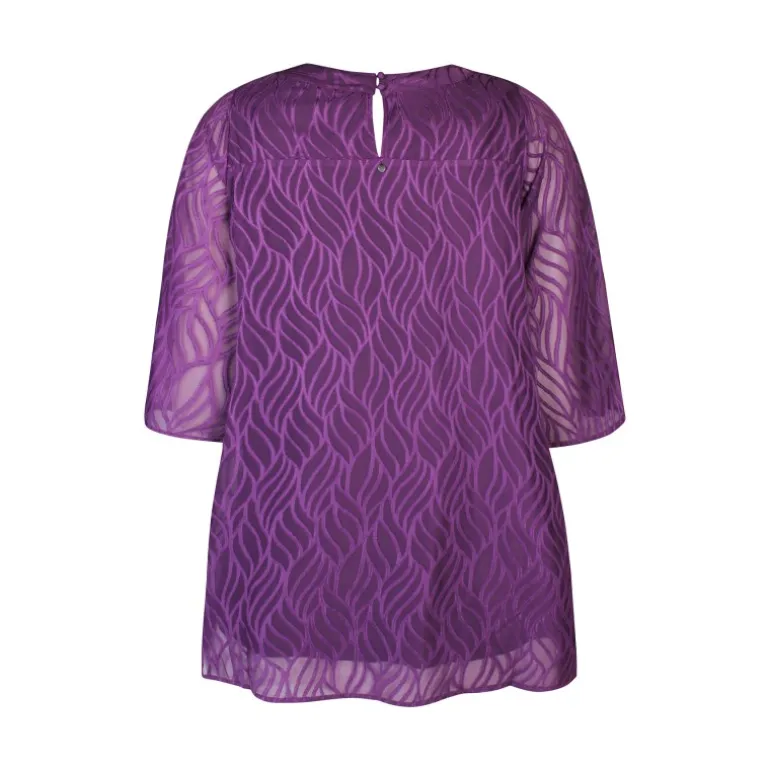 Zhenzi Dita 558-Tunic L/S - Lilla tunika 200558 Amethyst Purple fra Zhenzi
