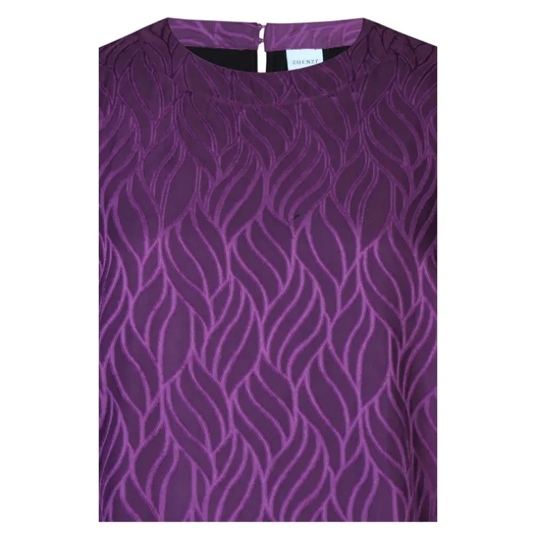 Zhenzi Dita 558-Tunic L/S - Lilla tunika 200558 Amethyst Purple fra Zhenzi