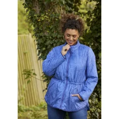 Zhenzi Elea 609-JAcket L/S - Blå vendbar dynejakke 200609 Cornflower Blue fra Zhenzi