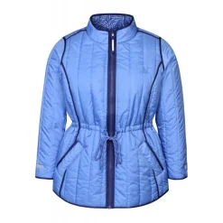 Zhenzi Elea 609-JAcket L/S - Blå vendbar dynejakke 200609 Cornflower Blue fra Zhenzi