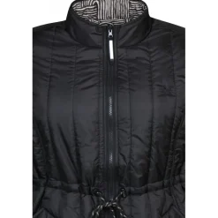 Zhenzi Elea 609-JAcket L/S - Sort vendbar dynejakke 200609 Black fra Zhenzi