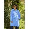 Zhenzi Elia 604-Jacket L/S - Blå frakke 200604 Cornflower blue fra Zhenzi