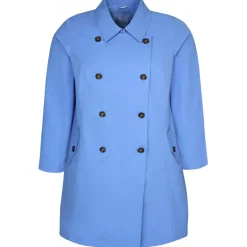 Zhenzi Elia 604-Jacket L/S - Blå frakke 200604 Cornflower blue fra Zhenzi