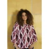 Zhenzi Enzi 649 Blouse 3/4 - Pink mønstret bluse 200649 Cherry Blossom fra Zhenzi