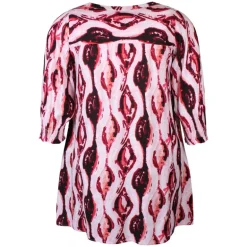 Zhenzi Enzi 650 Tunic 3/4 - Pink mønstret tunika 200650 Cherry blossom fra Zhenzi