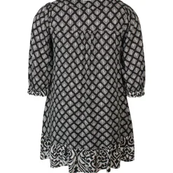Zhenzi Ghia 751-Tunic 3/4 - Sort printet tunika 200751 Black fra Zhenzi
