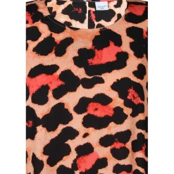 Zhenzi Gigi 753-Tunic S/S - Koralfarvet leopard tunika 200753 Coral poppy fra Zhenzi