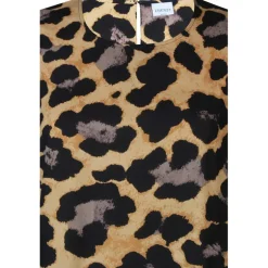 Zhenzi Gigi 753-Tunic S/S - Sandfarvet leopard tunika 200753 Sand fra Zhenzi