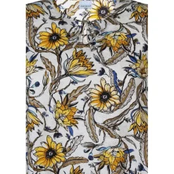Zhenzi Hayu 767-Tunic S/S - Gul printet tunika 200767 Daffodil Yellow fra Zhenzi