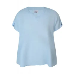 Zhenzi Hyla 796-Blouse S/S - Lyseblå bluse 200796 Blue bell fra Zhenzi
