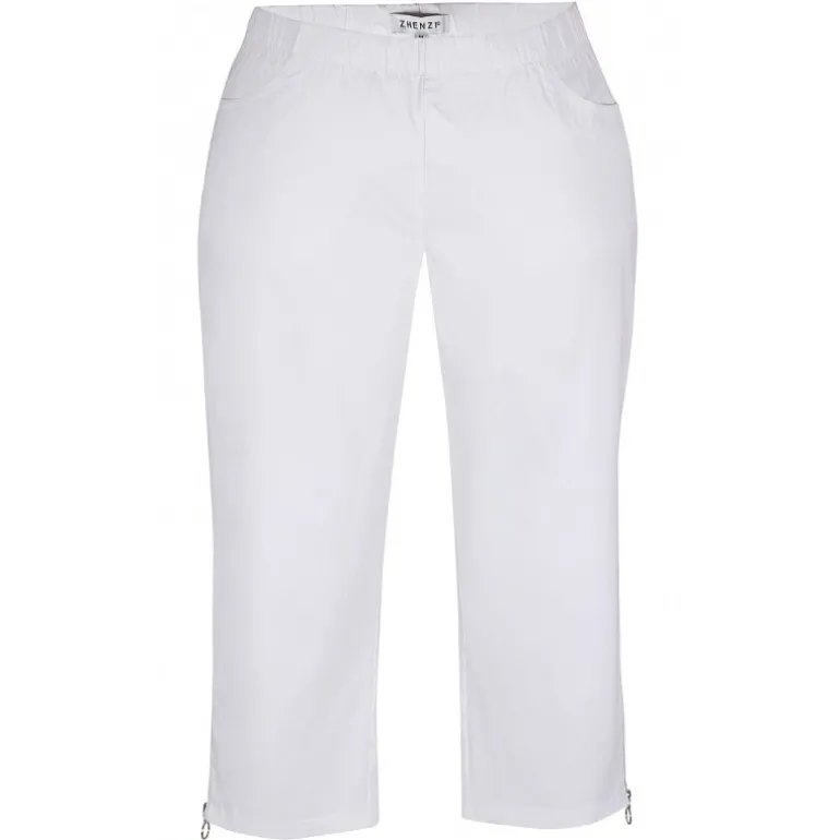 Zhenzi Jazzy pants - Bengaline - Hvid buks 2102284 White fra Zhenzi