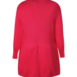 Zhenzi Kogle 086 Cardigan L/S - Pink cardigan 200619 Raspberry fra Zhenzi