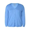 Zhenzi Kogle 410-Cardigan L/S - Lyseblå cardigan 200617 Cornflower Blue fra Zhenzi