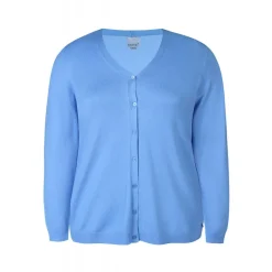 Zhenzi Kogle 410-Cardigan L/S - Lyseblå cardigan 200617 Cornflower Blue fra Zhenzi