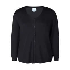 Zhenzi Kogle 410-Cardigan L/S - Sort cardigan 200617 Black fra Zhenzi
