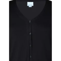 Zhenzi Kogle 410-Cardigan L/S - Sort cardigan 200617 Black fra Zhenzi