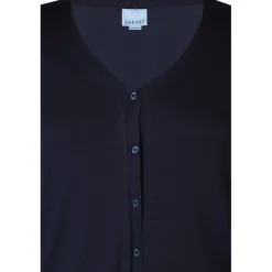Zhenzi Kogle 410-Cardigan L/S - Marineblå cardigan 200617 Navy fra Zhenzi