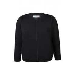 Zhenzi Mya 376 Jacket - Sweat lynlås jakke sort 200376 Black fra Zhenzi