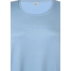 Zhenzi Mya 733-Tunic S/S - Lyseblå jersey kjole 200733 Blue bell fra Zhenzi