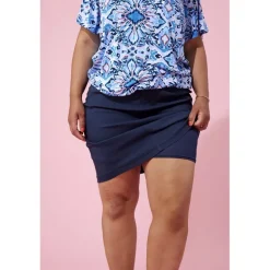 Zhenzi Skirt - Bengalin Nederdel 2703297 Navy fra Zhenzi
