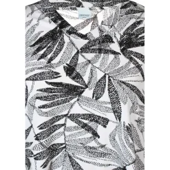 Zhenzi Sylva 719-Blouse 3/4 - Hvid printet bluse 200719 White fra Zhenzi