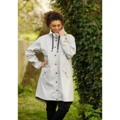 Zhenzi Tael 606-Jacket L/S - Sandfarvet regnjakke 200606 Chateau fra Zhenzi