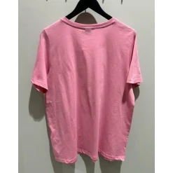 Zizzi ESIV S/S T-SHIRT - T-shirt med sløjfe detalje E04584A Rosebloom fra Zizzi