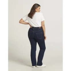 Zizzi Jeans, Long Vilma - Jeans JB060390B DK Blue Rinse fra Zizzi